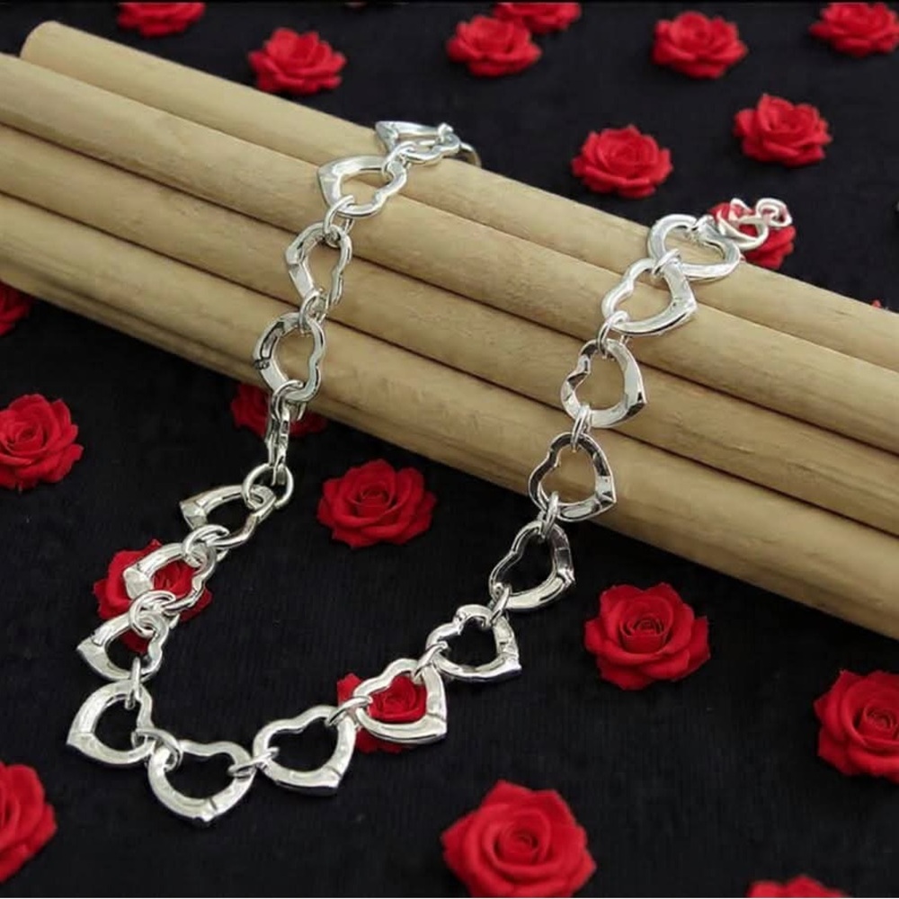 925 Silver Heart chain necklace